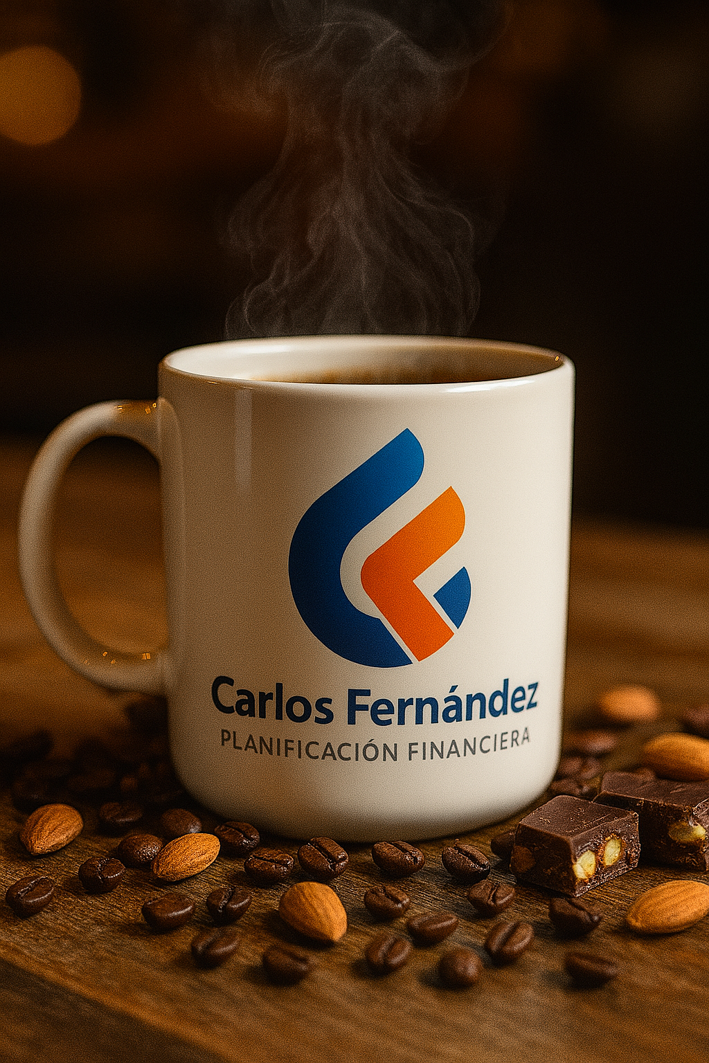 Taza de café y finanzas
